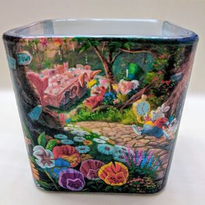HANDMADE Alice in Wonderland Glass Votive Vase